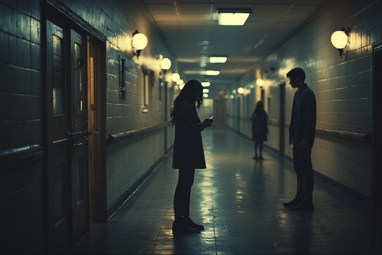 Perempuan di Bangunan Kampus