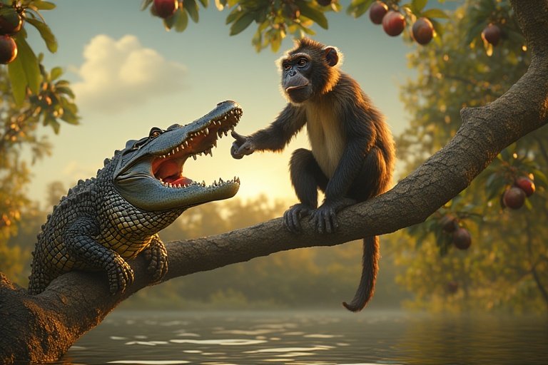 Monyet dan Buaya